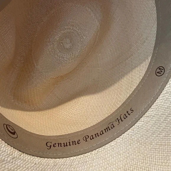 Handmade Genuine Panama Hats 100% Toquilla StrawFiona Fedora Sz M UNISEX